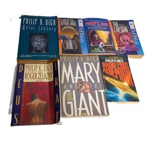Vintage Philip K. Dick 80s 90s 1st Ed Mary & Giant Zap Gun Clans PKD 7 Books